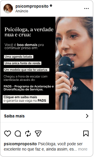 Anúncio PADS a verdade nua e crua